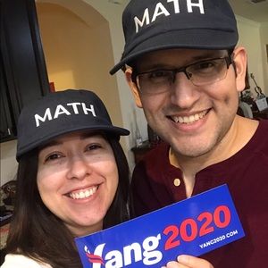 Andrew Yang 2020 MATH hat